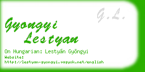 gyongyi lestyan business card